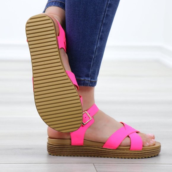 Women's Pink Sandals - Picture 7 of 14